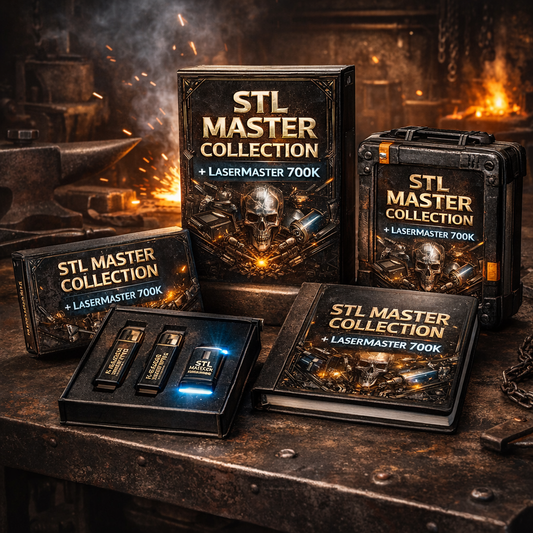 Colección Maestra STL 3D + LaserMaster 700K